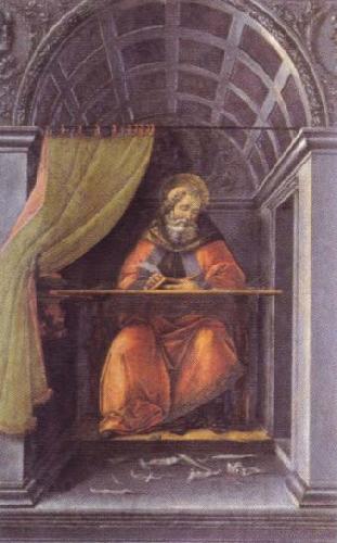 Sandro Botticelli st.augustine in the cell Norge oil painting art